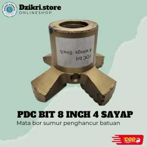 Mata Bor PDC bit 8 inch 4 sayap Mata Bor untuk Batuan Keras dan Lunak Best Quality