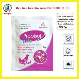 Men tiêu hóa cho chó mèo Probisol pets hỗ trợ tiêu hóa giảm mùi hôi phân phòng tiêu chảy tăng sức đề kháng gói 5g