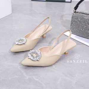 SANZEIL Zira Heels Wanita Dengan Diamond 1222