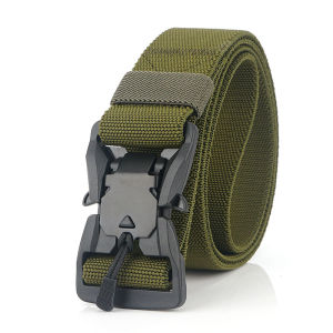 Tactical Belt For Men Magnetic Buckle 1.5 inch EDC Belt Quick Release Belt Adjustable Army/Police/Women Kids/Key Ring hiking camping belt