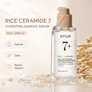 new Korean 7 Rice Ceramide Hydrating Barrier Serum Brightening Hydrating Serum 50ml Hyaluronic Acid Niacinamide Essence Face Care hot