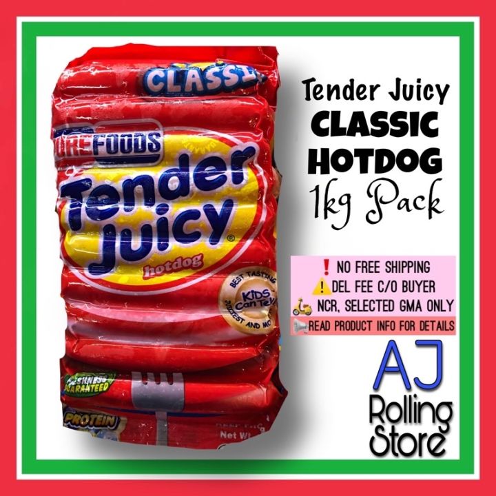 Purefoods Tender Juicy Classic Hotdog 1 Kg Pack Lazada PH