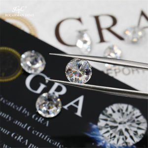 High quality GRA Round D Color Emperor Cut General Cut Moissanite Diamond loose stone with jewelry DIY inlay