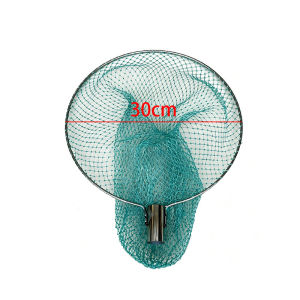 Fishing Mesh Net Head Crabbing Equipment Nylon Dip Net Head Outdoor Fishing Tackle Tools Green