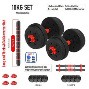 Barbell Set Dumbbells Set For Men Fitness 10KG and 15KGExercise Arm Or Weightlifting Barbell Dumbbells For Men Weights Gym Equipment Adjustable Dumbbells Equipment Adjustable Two-in-One Dumbbell Pair
