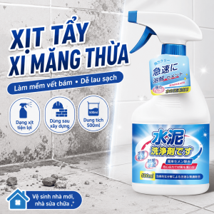 Chai xịt tẩy xi măng 500ml – xịt làm sạch vết xi măng bám sàn tường gạch men cửa kính hiệu quả