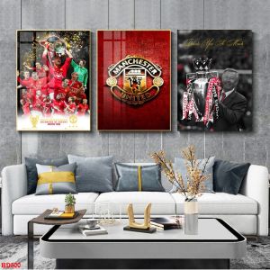 Tranh Laminate Tráng Gương - Tranh Treo Tường Cầu Thủ Bóng Đá Ronaldo - Manchester United