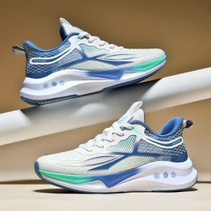 KickStart Korean Fashion Running Shoes Mens Cushioning Walking Sports Shoes Rubber Sneakers Basketball Shoes For Men