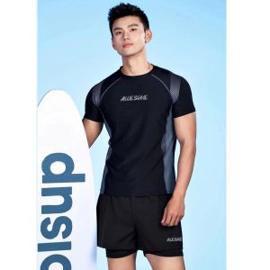 💥2XL-6XL💥ชุดว่ายน้ําผู้ชาย ชุดว่ายน้ําทูพีช ชุดดำน้ำ ผ้าแห้งเร็ว เป็นยางยืด ใส่เที่ยวทะเลหรืออยู่บ้านชิลๆ
