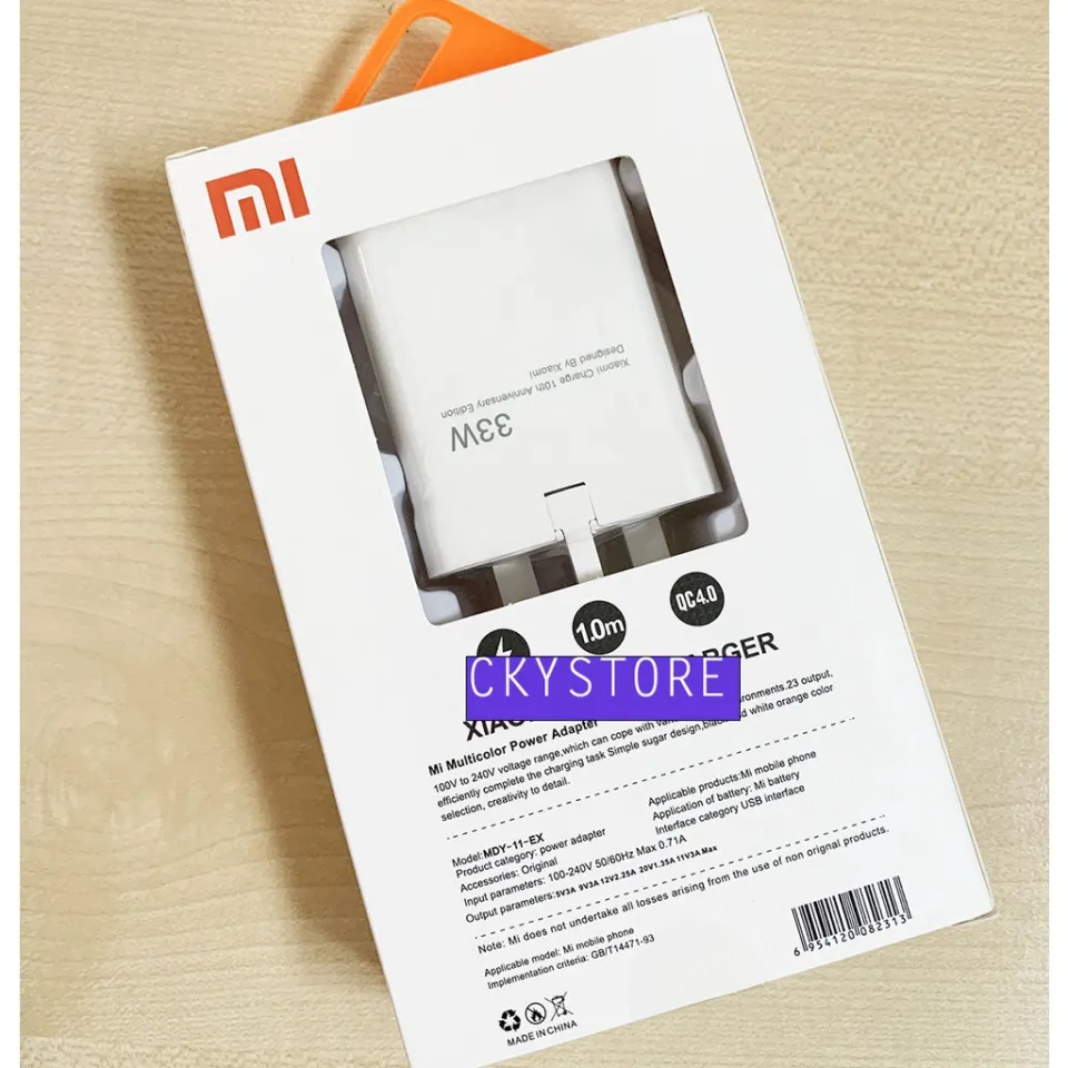 33w 67w Xiaomi Fast Charger Original Mi Turbo Charge Eu Phone