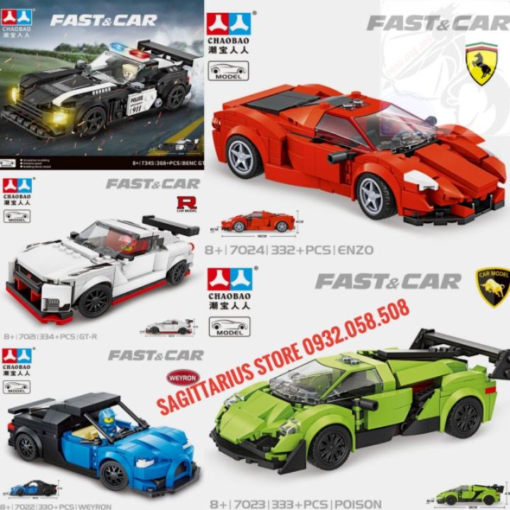 Combo Các Mẫu Lego Lắp Ráp Siêu Xe