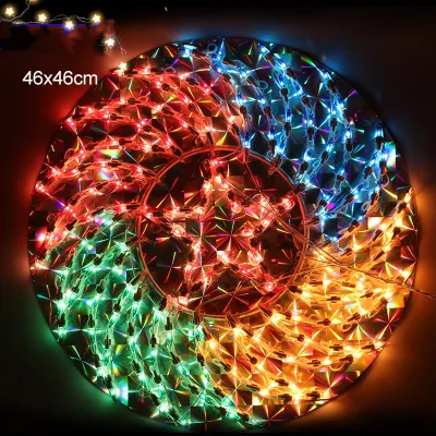 NEW Christmas Parol Light Lantern Seasonal Outdoor Decoration Lights Xmas Lights for Wedding & Bedroom & Bar Star Eye-Dazzling Dancing LED Christmas Colorful Lights