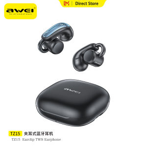 Awei TZ15 Earclip Wireless Earphone HiFi Dynamic Spatial Heavy Bass Clip On Bluetooth Earbuds Non Slip Silicone IPX4 Waterproof Earpieces