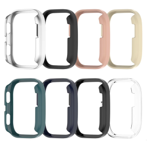 Lightweight Semi Enclosed Smartwatch Case Hollow Out PC Protector Cover Multiple Color Option For Bip 6(A2435)