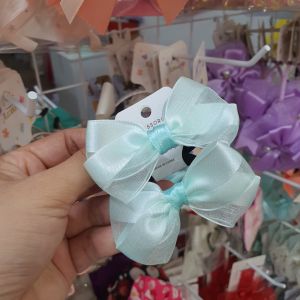 Set 2 cột tóc nơ ruy băng voan xinh cho bé set buộc tóc nơ voan nhiều màu cho bé gái