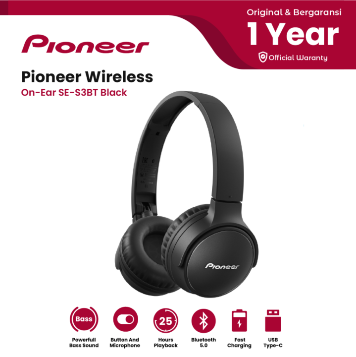 Pioneer Bluetooth Headphones Pioneer S3 Wireless Headphones