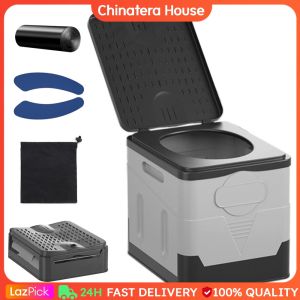 Strong Bearing Capacity Trash Can Outdoor Emergency Sanitation Product Portable Camping Toilet Trash Can Portable Toilet for Tour Emergency Self-driving for Car Truck Camping Hiking Fishing Long Trip