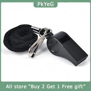 [COD] PkYeG KITCHEN Football Soccer Referee Plastic Whistle Lanyard Emergency Loud Sound