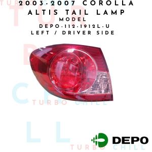 DEPO-112-1912-U 2003-2007 COROLLA ALTIS TAIL LAMP UNIT. LED TYPE
