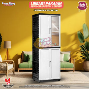 Lemari Fawsline Pintu Panjang - Lemari Pakaian Plastik Dengan Kaca Lemari Minimalis