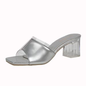 TYK 558-5 Semi-cleared front strap Heels Sandals For Women