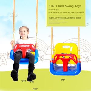 Free Gift 3 IN 1 Kids plastic Swing Toys Household seat Swing Hanging Chair Out Door Play Toy