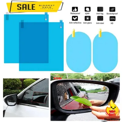 【ShopWithJoy】Pelekat Cermin Sisi Kereta Car Rearview Mirror Anti-Fog Film Anti-glare Rainproof Film Car Side Mirror Sticker Car Rain Repel