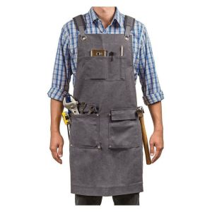 LINSBAYWU Wear Resistant Electrician Work Apron Pockets Waterproof Carpenter Work Clothes Multi-purpose Reusable Storage Bag Waist Apron Men Women