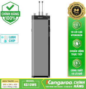 Máy lọc nước Kangaroo Hydrogen nóng lạnh Waterfall KG10W6 10 Lõi BẢO HÀNH CHÍNH HÃNG 12 THÁNG