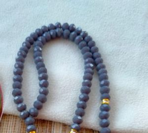TASBIH ALLAH tasbih batu kristal berkilau 8mm 99 butir/penglengkapan sholat tasbih kristal