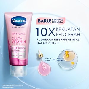 VASELINE Healthy Bright Soft Glow Gluta Vitamin Body Serum SPF 20 Brightening Whitening 180ml