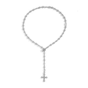 Long Tassels Religious Necklace Sparkling Necklace Fashion Neck Alloy Texture for Women Creative Alloy Designs
