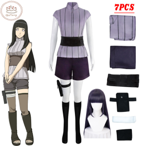 Naruto Hyuga Hinata Cosplay Costume 7Pcs Full Set With Wig Anime Outfit For Halloween Comic Con Themed Party Ready Stock Malaysia