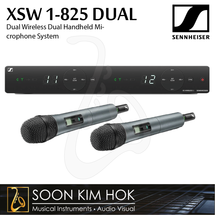 SENNHEISER XSW 1 825 DUAL Dual Wireless Dual Handheld Microphone