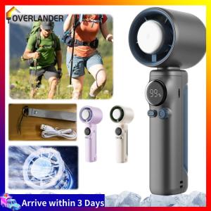 Portable Hand Fan 199 Gear Speed Wind USB Rechargeable Small Pocket Fan Electric Fan for Travel Camping Outdoor & Indoor