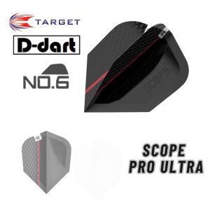 TARGET DARTS FLIGHT - Scope Pro Ultra No.6 DART FLIGHTS 3PCS/PACK