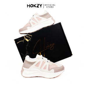 Sepatu Wanita Sneakers HOKZY Yeona Blue Black - Sepatu Sneaker Olahraga Wanita Running - Womens Shoes Sport Gym Fitness