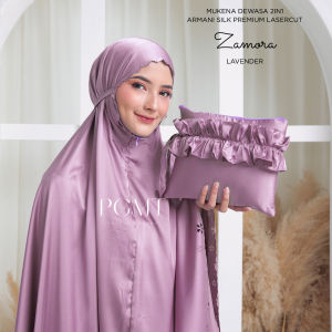 MUKENA DEWASA POLOS ARMANI SILK PREMIUM JUMBO 2 IN 1 ZAMORA