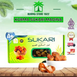 KURMA SUKARI 1KG KEMASAN DUS PREMIUM - KURMA BASAH ASLI MADINA