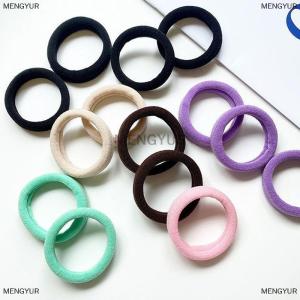 [COD] MENGYUR 20 Pieces Box Canned Towel Ring High Elastic Seamless Simple Solid Colors Hair Ring Ponytail Holder Hair Ropes Hair Accessories