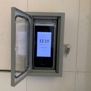 Hộp bảo vệ máy chấm công nhận dạng khuôn mặt mẫu chữ nhật