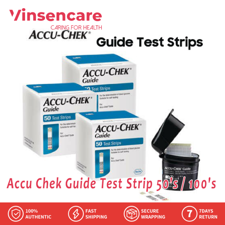 AccuChek Guide Test Strips 50s 100s / accucheck Blood Glucose (EXP