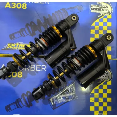ESPADA ABSORBER NVX155 V1 V2 305MM A380 MODEL DUAL ADJUSTABLE ABSORBER - BLACK /GOLD