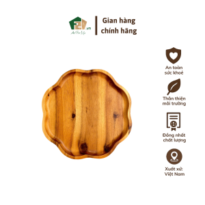 Đĩa hoa gỗ tự nhiên lượn sóng phong cách Pháp cổ điển - F21 Art For Life tô điểm không gian sống tinh tế và hiện đại