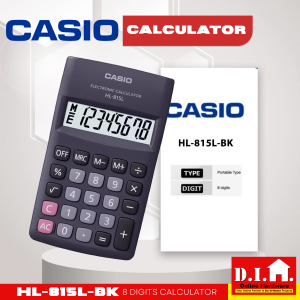 Do It Home HL-915L-BK 8 Digits Calculator Portable Type
