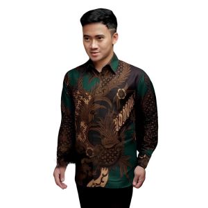Kemeja Batik Motif Pria Dewasa Lengan Panjang Kasual