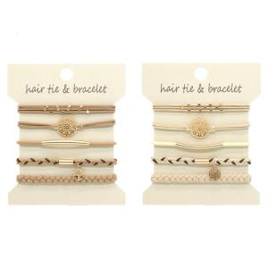 Pack Of 10 Metallic Hair Bands Elastic Hair Scrunchies For Women And Girls Hair Rope Ponytail Holder for Most Occasions