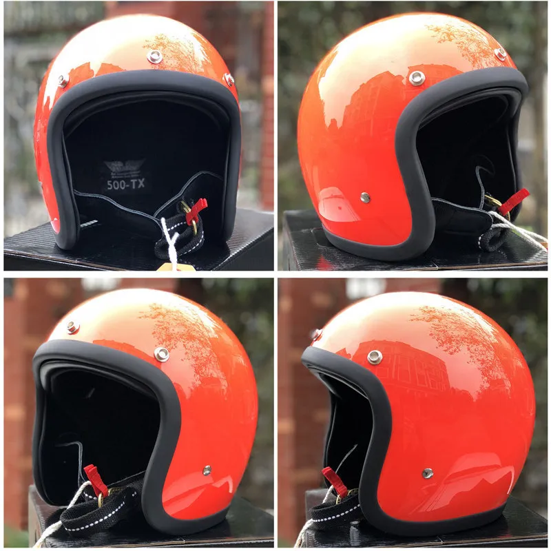100% Original TT&CO 500TX Helmet Japanese 3/4 Open Face Helmet FRP