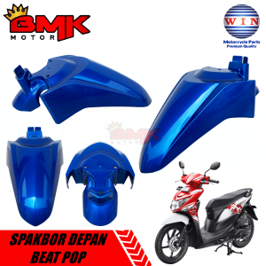 Win Spakbor Depan Beat Pop K61 Hitam Putih Merah Biru Marun 2014 2015 2016 Slebor