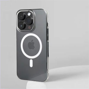 Ultra Thin Hard PC HD Transparent Magnetic Case For iPhone 18 17 16 15 Pro Max 14 13 12 For Magsafe Wireless Charge Clear Cover